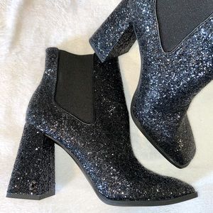 Sam Edelman Circus Glitter Block Heel Bootie